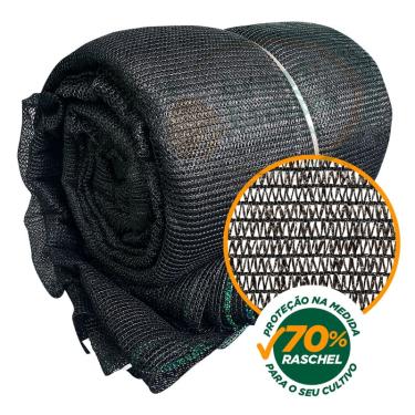 Imagem de Tela Preta Sombrite Hortas E Estufas Proteção 70% 3X2m