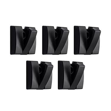 Imagem de Gancho de cabideiro, ganchos dobráveis para casacos, 5 peças de ganchos de parede, toalhas de banheiro, cabide de liga de alumínio, ganchos dobráveis para pendurar casaco, chapéu, toalha, bolsa