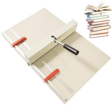 Imagem de YDBMY Máquina de vinco de papel, vinco de papel para cartolina com 2 defletores de posicionamento, profundidade de recuo de 0,8 mm, para pontuação de livro de cartão de papel, marcador de capa
