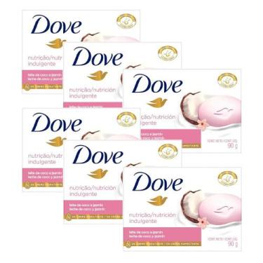 Imagem de Kit Sabonete Em Barra Dove Leite de Coco 90g - 6 Unidades