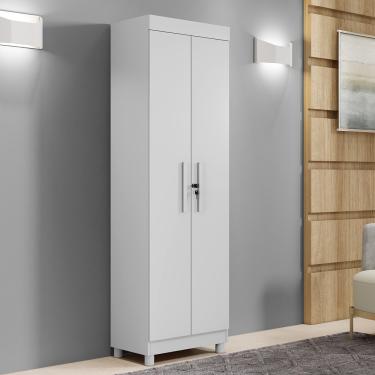 Imagem de Armário Multiuso 2 Portas com Pés New Roma Benetil - Branco
