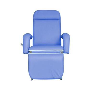 Imagem de Poltrona Reclinável Hospitalar Descanso Luxo Azul Céu - Metal Solution