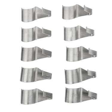 Imagem de Maximize o Espaço para Pendurar Espaço 20pcs Ganchos de Tapume de Aço Inoxidável para Clipes de Tapume de Serviço Pesado, Cabides Duráveis ​​para Pendurar Caixa de Correio