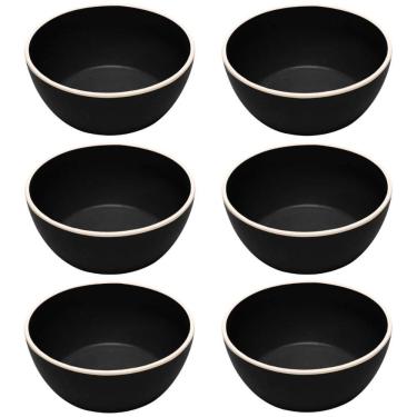 Imagem de Kit 6 Bowls Melamina 600ml Cumbuca 15cm Tigela Class Wolff S