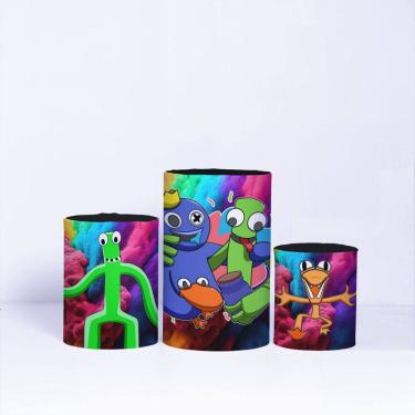 Imagem de Trio de Capa Cilindro para Festa Infantil Veste Fácil C/elástico Among Us