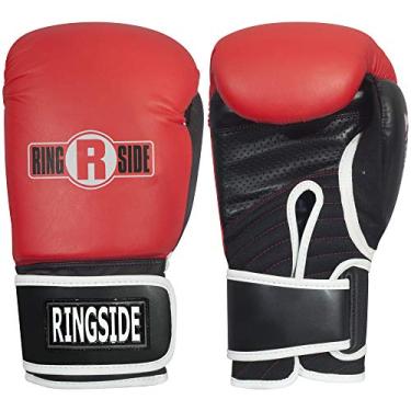 Imagem de Ringside Luvas de treinamento IMF Tech Boxing MMA para boxe, regulares, vermelhas