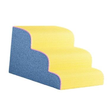 Imagem de Generic Rampa de estimação escadas de cães escadas não deslizantes escadas de cachorro, Azul Amarelo
