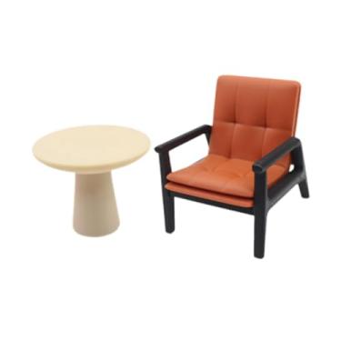 Imagem de Esquirla 2x 1:12 Dollouse Cadeira End Table Mini Móveis Decoração Versátil Pretende Play Play Decoração da sala de estar cadeira