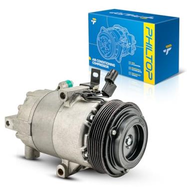 Imagem de PHILTOP Compressor AC 198354, compressor de ar condicionado com embreagem para Elantra 2013, Soul 2012-2013 2.0L, E-lan-tra GT 2013, E-lan-tra Coupe 2013, Compressor AC para carro