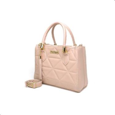 Imagem de Bolsa Transversal Feminina Media Dubai de Ombro Casual - ShopBag, Rose