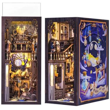 Imagem de Kit de casa de quarto em miniatura DIY Book Nook Fsolis Nebula Common