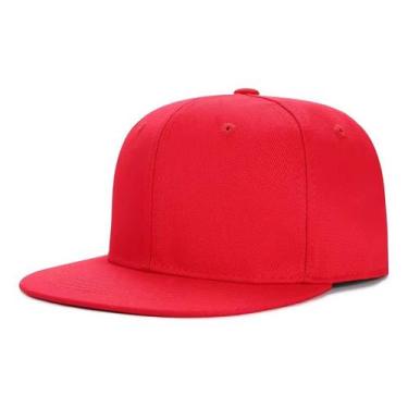 Imagem de Boné Aba Reta Liso Barato Básico Snapback Ajuste Lindo D+ - BASIC COTT
