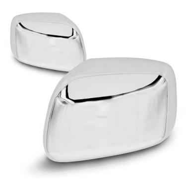 Imagem de Jogo Aplique Capa Cromada Retrovisor Nissan Frontier 2009 - Shekparts