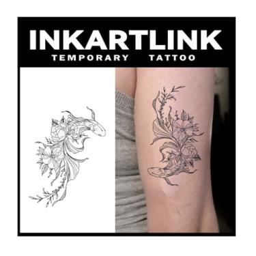Imagem de INKARTLINK Tattoo Tech, 2 Folhas De Tatuagem Semipermanente Média, Tatuagens Temporárias Com Design Artístico Para Adultos, Duram 1 A Semanas, À Prova D'Água, Aparência Realista, Sem Adesivo, Reflex
