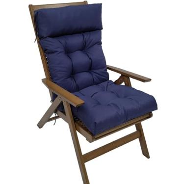 Imagem de Adirondack Chair Cushion, Lounge Cushion Anti-Slip Thickened High Back Patio Seat Pads, Waterproof Garden Cushion Set for Rocking Chair(D)