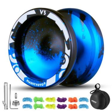 Imagem de Yo-Yo MAGICYOYO V3 responsivo para crianças e iniciantes preto azul
