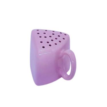 Imagem de Porta Queijo Ralado em Cerâmica: Charme e Praticidade para sua Mesa Adicione um toque de elegância rústica e funcionalidade à sua mesa com o nosso Porta Queijo Ralado em Cerâmica. (ROSA)