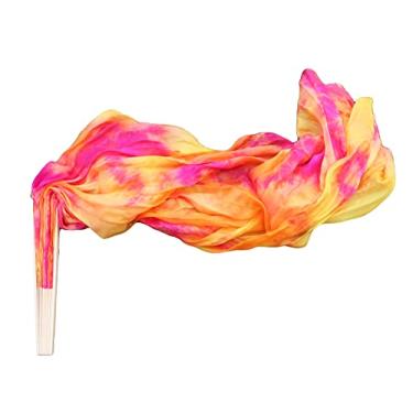 Imagem de Winged Sirenny Véu de seda para dança do ventre de 109 cm (Sakura)