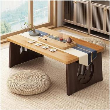 Imagem de Mesa Baixa De Piso De Japes, Mesa De Centro Da Sala De Estar, Design Dobrável, Para Sala De Estar, Sala De Jantar, Chá, Decoração De Casa