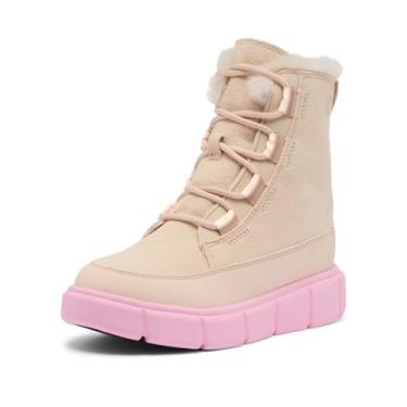 Imagem de Sorel Bota infantil unissex Explorer II Lace impermeável, Perolado/Rosa Flare, 21