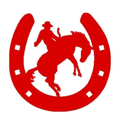 Imagem de Adesivo carro moto sertanejo country cowboy rodeio (Vermelho)