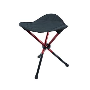 Imagem de kowaku Banco de acampamento, cadeira dobrável, tripé, multifuncional, resistente, assento portátil, cadeira para sentar, acampamento, pátio, concerto, X