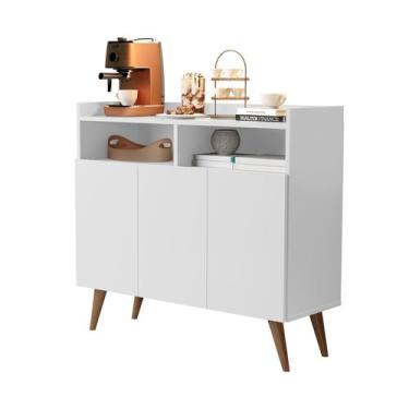 Imagem de Buffet Aparador Balcão Sala Jantar Estar Wind Retro 3 Portas - Mega Fá