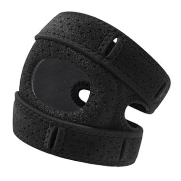 Imagem de Generic Joelheira, estabilizador de faixa patelar ajustável, confortável e flexível, suporte para tendão patelar, proteção para joelho para corrida, Preto, Crianças