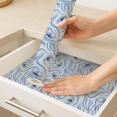 Imagem de Forro de prateleira não adesivo Disney – Forros de gaveta resistentes à água de 45,7 cm x 3 m para armários de cozinha, despensa, geladeira e cômoda – Rolo de forro de armário de corte fácil - Mickey