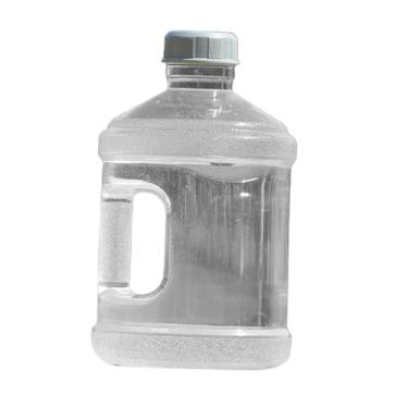 Imagem de YIJU Garrafa dispensadora de água, jarra de água de grande capacidade, grau alimentício, PC, espessada, transparente com tampa de rosca para emergência, 11.3 L
