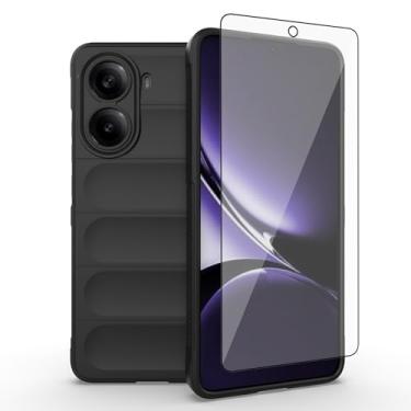 Imagem de Asuwish Capa de telefone para Poco X7 Pro com protetor de tela de vidro temperado e TPU macio fino à prova de choque capa protetora de silicone acessórios Redme 7X mulheres homens meninas meninos