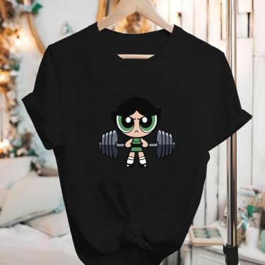 Imagem de Camisetas Meninas Super Poderosas Manga Curta Blusão - Eletron Fashion