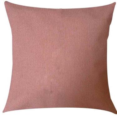 Imagem de Capa de Almofada Rosê Liso Impermeável 45x45cm - Sua Casa Decor