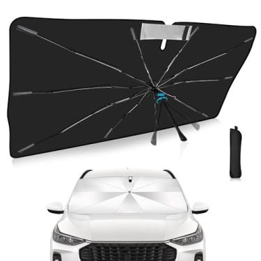 Imagem de Guarda-sol para para-brisa de atualização 2025, ajuste personalizado para Ford Escape 2021-2025, capa dobrável de proteção UV para carro, escudo de chuva de emergência e protetor de painel - Acessório