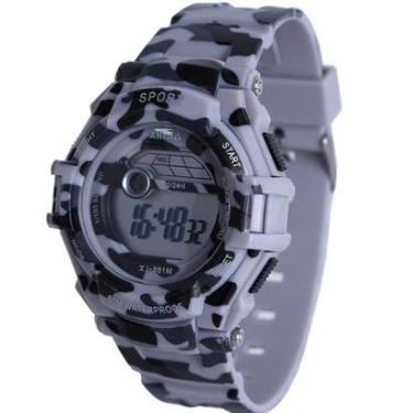 Imagem de Relógio Infantil Masculino Camuflado Xinjia com Cronometro Resistente a Água XJ-861M-Masculino