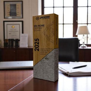Imagem de Troféu Tower - Torre de madeira com base de concreto - 4 Dimension, 50
