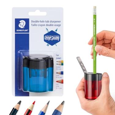 Imagem de Staedtler Afiador de furo duplo de metal com banheira oval, 512 300SBK