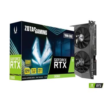 Imagem de Placa de Vídeo GeForce RTX 3060 12GB GDDR6 192bits - Twin Edge - Zotac - ZT-A30600E-10M
