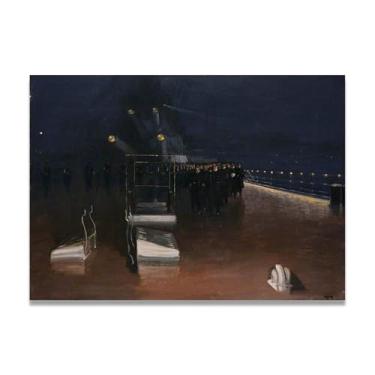 Imagem de The Arrival Of Representatives John Lavery Classic Realist Portrait & War Scene Canvas Art – Decoração de parede de arte irlandesa para casa 30 x 42 cm Un Framed