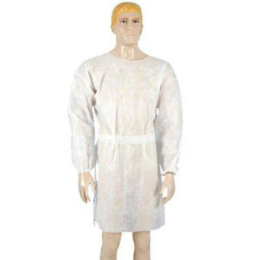 Imagem de Kit 5 Avental Manga Longa Pp20 Branco M C Tiras Best Fabril