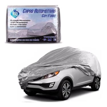 Imagem de Capa Carro Alto Suv Big P Impermeável Forro Central Cinza