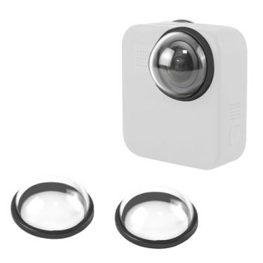 Imagem de FIFIELD 2 peças de capa protetora de substituição compatível com câmera de ação Gopro Max 360, kit de acessórios de lentes protetoras compatíveis com 360 Go Pro MAX