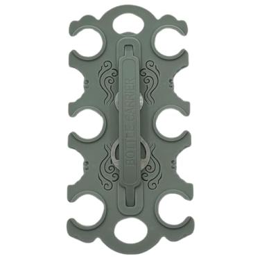 Imagem de DimyFew Porta-copos com alça, porta-bebidas, suporte para garrafas de vinho, porta-copos para carro e empresa, Verde