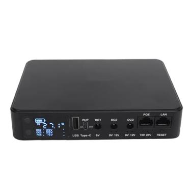 Imagem de aqxreight Mini UPS Backup Backup de Bateria Fonte de Alimentação Ininterrupta 10400mAh Com Carcaça à Prova de Fogo para a Máquina de Impressão Digital de Câmera de Segurança (Plugue UE)