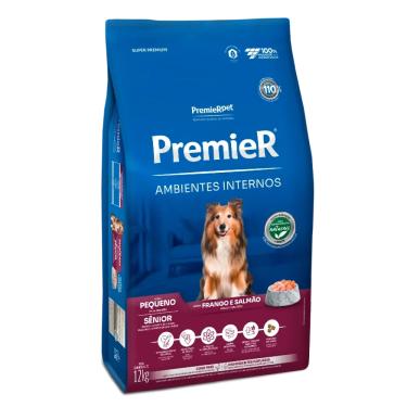 Imagem de Ração Premier Ambientes Internos Para Cães Sênior Raças Pequenas 12 kg