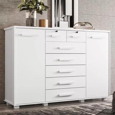 Imagem de Cômoda Fontana com 7 Gavetas e 2 Portas - Albatroz