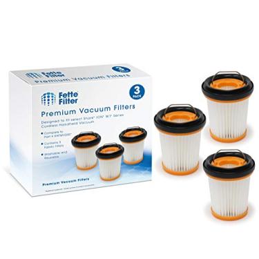 Imagem de Fette Filter - Filtro de pó de tecido compatível com aspirador de pó portátil sem fio Shark ION W1 WV200, WV201, WV205, WV220 Compare com a peça # XHFWV200 (pacote com 3)