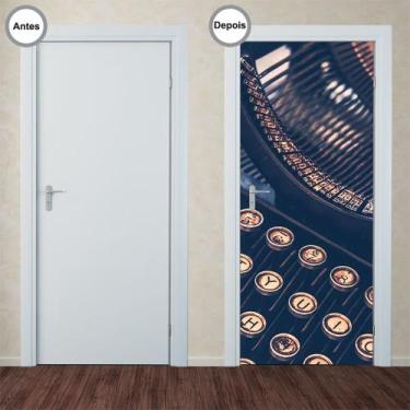 Imagem de Adesivo Decorativo de Porta - Máquina de Escrever - 220pt - Allodi