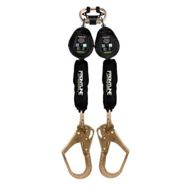 Imagem de Frontline RPW062R Web Perna dupla SRL de 1,8 m com extremidades de gancho de vergalhão de aço | Extremamente leve e compacto | 100% amarração dupla | Compatível com OSHA e ANSI | Linha de vida