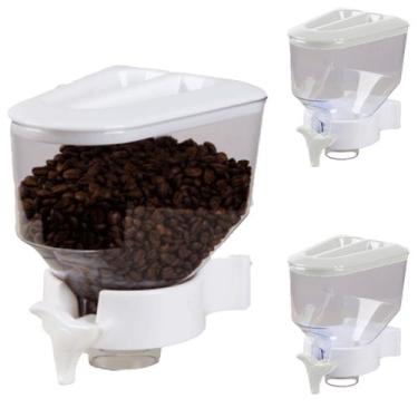 Imagem de Kit 3 Dispenser de Parede Porta Alimentos Mantimentos Cereais Grãos Ba